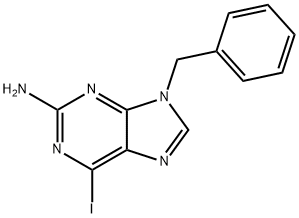 2-AMINO-9-BENZYL-6-IODOPURINE Struktur