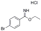 4-Bromobenzimidic acid ethyl ester hydrochloride Struktur