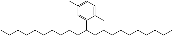 2-(1-Decylundecyl)-1,4-dimethylbenzene Struktur