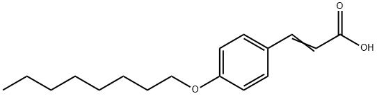 4-OCTYLOXYCINNAMIC ACID Struktur