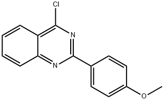 4-CHLORO-2-(4-METHOXY-PHENYL)-QUINAZOLINE Struktur