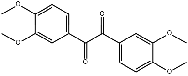 1,2-bis(3,4-dimethoxyphenyl)ethane-1,2-dione Struktur