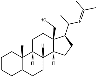 20-[(1-Methylethylidene)amino]pregnan-18-ol Struktur