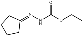 2-Cyclopentylidenehydrazine-1-carboxylic acid ethyl ester Struktur