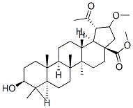 30-Norlupan-28-oic acid, 3-hydroxy-21-methoxy-20-oxo-, methyl ester, ( 3beta)- Struktur