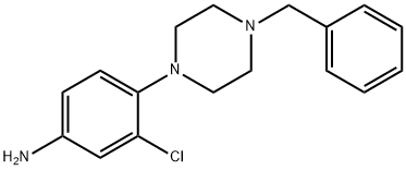 4-(4-Benzyl-1-piperazinyl)-3-chlorophenylamine Struktur