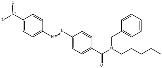 4-(4-Nitrophenyl)azo-N-pentyl-N-benzylbenzamide Struktur