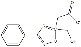 Oxadiazole-5-methanol, 1,2,4-, 3-phenyl-, acetate Struktur