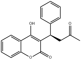 (R)-(+)-WARFARIN Struktur