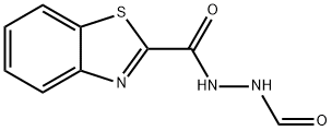 2-Benzothiazolecarboxylicacid,2-formylhydrazide(9CI) Struktur