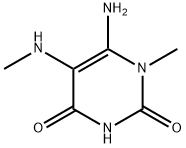 6-AMINO-1-METHYL-5-(METHYLAMINO)URACIL Struktur