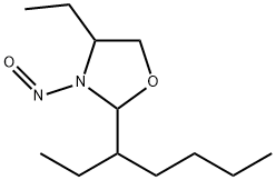 Oxazolidine, 4-ethyl-2-(1-ethylpentyl)-3-nitroso- (9CI) Struktur