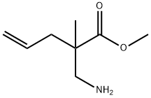 4-Pentenoic  acid,  2-(aminomethyl)-2-methyl-,  methyl  ester Struktur