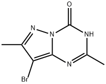 8-BroMo-2,7-diMethyl-3H-pyrazolo[1,5-a][1,3,5]triazin-4-one Struktur