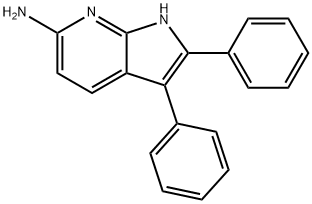 1H-Pyrrolo[2,3-b]pyridin-6-amine, 2,3-diphenyl- Struktur