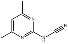 (4,6-dimethylpyrimidin-2-yl)cyanamide Struktur