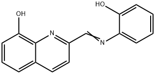 2-[[(2-Hydroxyphenyl)imino]methyl]quinolin-8-ol Struktur