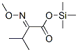 2-(Methoxyimino)-3-methylbutanoic acid trimethylsilyl ester Struktur