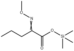 2-(Methoxyimino)pentanoic acid trimethylsilyl ester Struktur