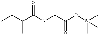 N-(2-Methyl-1-oxobutyl)glycine trimethylsilyl ester Struktur