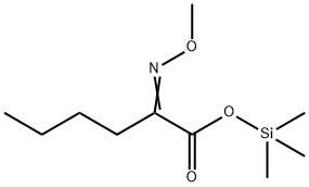 2-(Methoxyimino)hexanoic acid trimethylsilyl ester Struktur