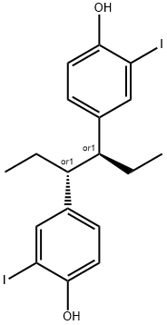 1-iodohexestrol Struktur