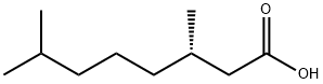 (S)-3,7-Dimethyloctanoic acid Struktur