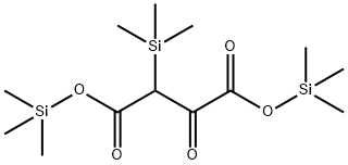 2-Oxo-3-(trimethylsilyl)succinic acid bis(trimethylsilyl) ester Struktur