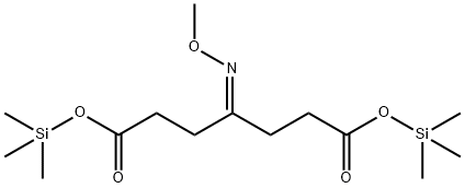 4-(Methoxyimino)heptanedioic acid bis(trimethylsilyl) ester Struktur