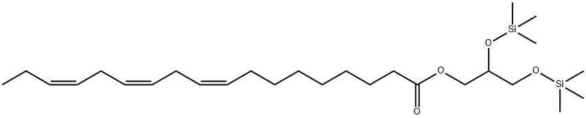 (9Z,12Z,15Z)-9,12,15-Octadecatrienoic acid 2,3-bis(trimethylsilyloxy)propyl ester Struktur