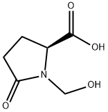 1-(hydroxymethyl)-5-oxo-L-proline Struktur