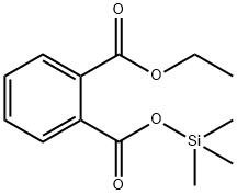 1,2-Benzenedicarboxylic acid 1-ethyl 2-trimethylsilyl ester Struktur