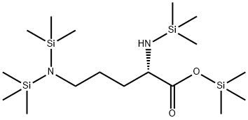 N2,N5,N5-Tris(trimethylsilyl)-L-ornithine trimethylsilyl ester Struktur