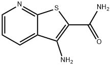 3-aminothieno[2,3-b]pyridine-2-carboxylic acid amide Struktur