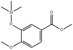 4-Methoxy-3-(trimethylsiloxy)benzoic acid methyl ester Struktur