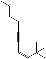 (Z)-2,2-Dimethyl-3-decen-5-yne Struktur