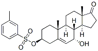 Androst-5-en-17-one, 7-hydroxy-3-[[(3-methylphenyl)sulfonyl]oxy]-, (3beta,7alpha)- Struktur