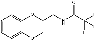 N-[(2,3-Dihydro-1,4-benzodioxin-2-yl)methyl]-2,2,2-trifluoroacetamide Struktur