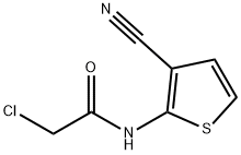 2-CHLORO-N-(3-CYANO-THIOPHEN-2-YL)-ACETAMIDE Struktur