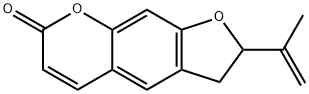 2,3-Dihydro-2-isopropenyl-7H-furo[3,2-g][1]benzopyran-7-one Struktur