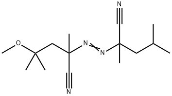 2-[(1-Cyano-1,3-dimethylbutyl)azo]-4-methoxy-2,4-dimethylpentanenitrile Struktur