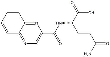 N2-[(Quinoxalin-2-yl)carbonyl]-L-glutamine Struktur