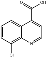 8-hydroxyquinoline-4-carboxylic acid Struktur