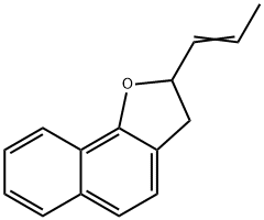 2,3-Dihydro-2-(1-propenyl)naphtho[1,2-b]furan Struktur