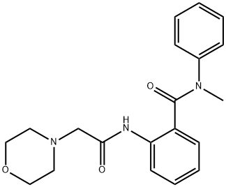 N-Methyl-2-(2-morpholinoacetylamino)-N-phenylbenzamide Struktur