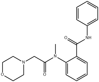 2-(N-Methyl-2-morpholinoacetylamino)-N-phenylbenzamide Struktur