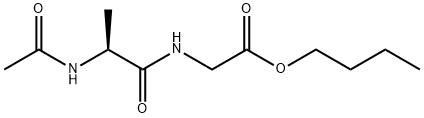 N-(N-Acetyl-L-alanyl)glycine butyl ester Struktur