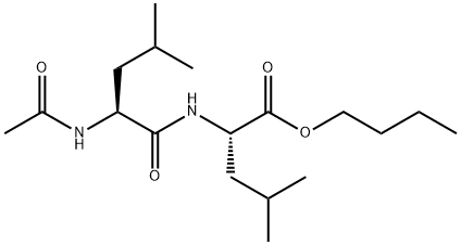 N-(N-Acetyl-L-leucyl)-L-leucine butyl ester Struktur