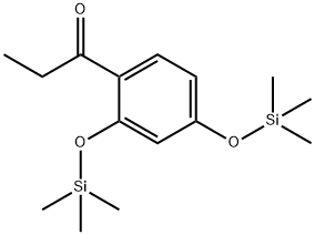 1-Propanone, 1-[2,4-bis[(trimethylsilyl)oxy]phenyl]- Struktur