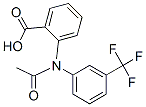 Benzoic  acid,  2-[acetyl[3-(trifluoromethyl)phenyl]amino]- Struktur